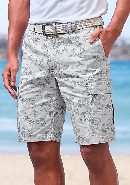 John Devin Cargoshorts, aus elastischer Baumwolle,modisch bedruckt günstig online kaufen