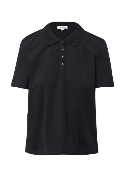 s.Oliver Kurzarmshirt Polo-Shirt Verkürztes Poloshirt aus günstig online kaufen