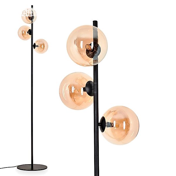 hofstein Stehlampe Stehlampe aus Metall/Glas in günstig online kaufen