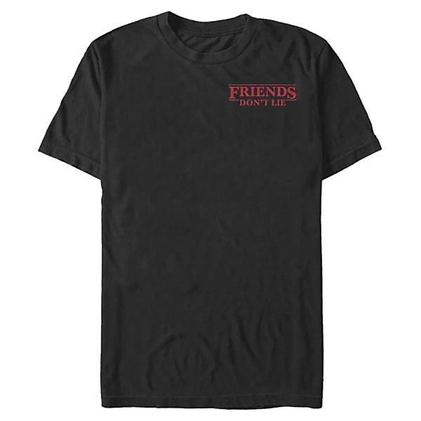 Netflix - Stranger Things - Quote Friends Pocket - Männer T-Shirt günstig online kaufen