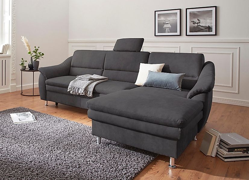 sit&more Ecksofa »Cardoso L-Form«, mit Federkern, wahlweise mit Bettfunktio günstig online kaufen