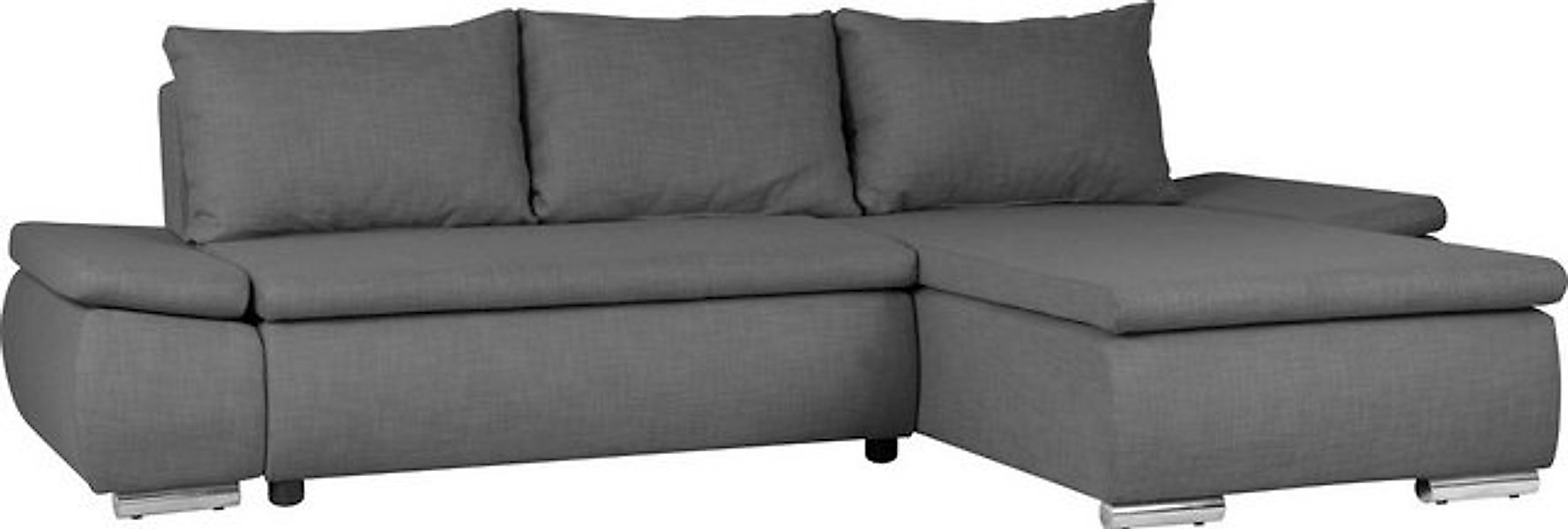 Home affaire Ecksofa Acra L-Form, mit Bettfunktion und Bettkasten, in Matte günstig online kaufen