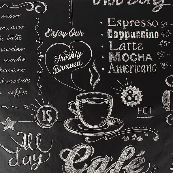 Superfresco Easy Vliestapete Coffee Shop, aufgeschäumt, mit Schrift, Coffee günstig online kaufen