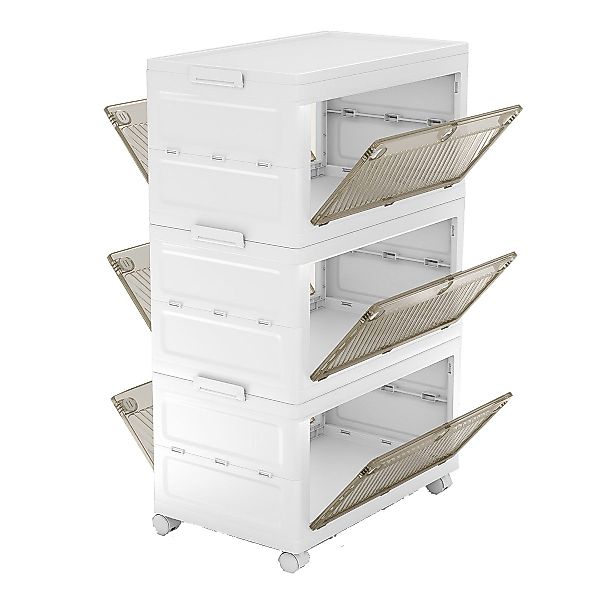 COSTWAY Aufbewahrungsbox, mit Deckel, 3er Set günstig online kaufen