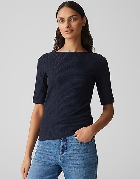 OPUS Kurzarmshirt SANKUS Slim aus strukturiertem günstig online kaufen