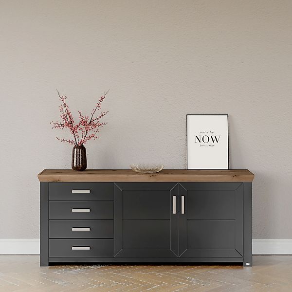 set one by Musterring Sideboard "York", Typ 51, mit viel Stauraum, Bügelgri günstig online kaufen
