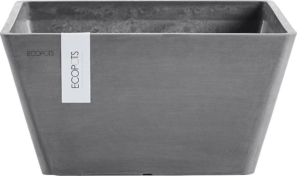 ECOPOTS Blumentopf BERLIN Grey, BxTxH: 31x31x15,5 günstig online kaufen