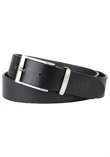 H.I.S Ledergürtel, im neuen modischen Design mit dezenter Markenprägung - b günstig online kaufen