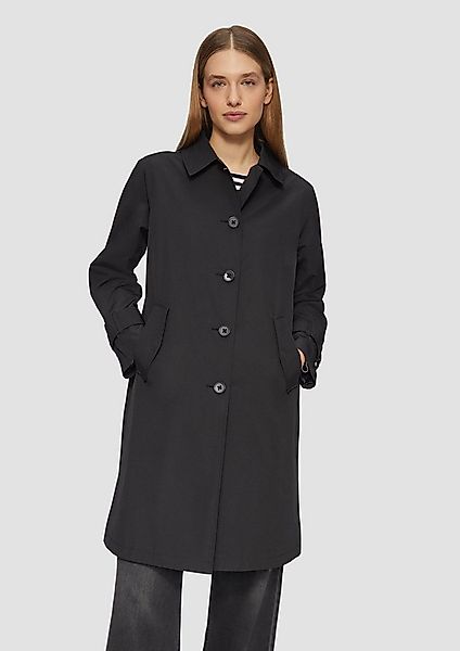 s.Oliver Trenchcoat Outdoor-Mantel Carcoat mit Rückenschlitz und Riegeldeta günstig online kaufen