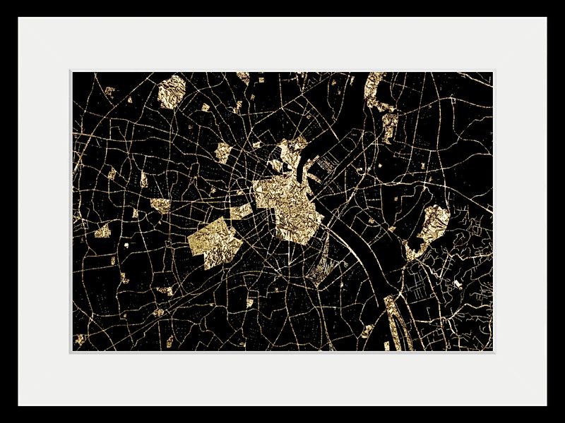 queence Bild »Landkarte«, Städte-Stadt-Weltkarte, (1 St.), HD Premium Poste günstig online kaufen