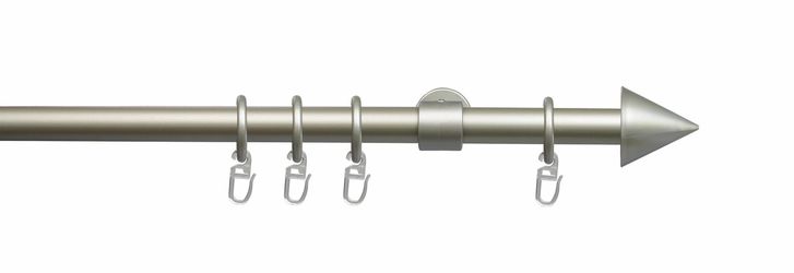 Liedeco Gardinenstange "Kegel" Ø 20 mm 1 läufig-läufig Fixmaß günstig online kaufen