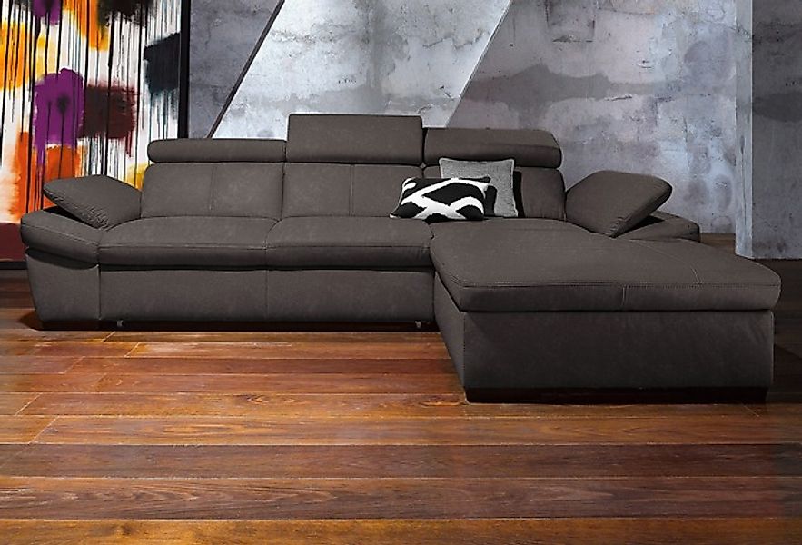 exxpo - sofa fashion Ecksofa »Salerno, Funktionssofa, Breite 280cm, hoher S günstig online kaufen