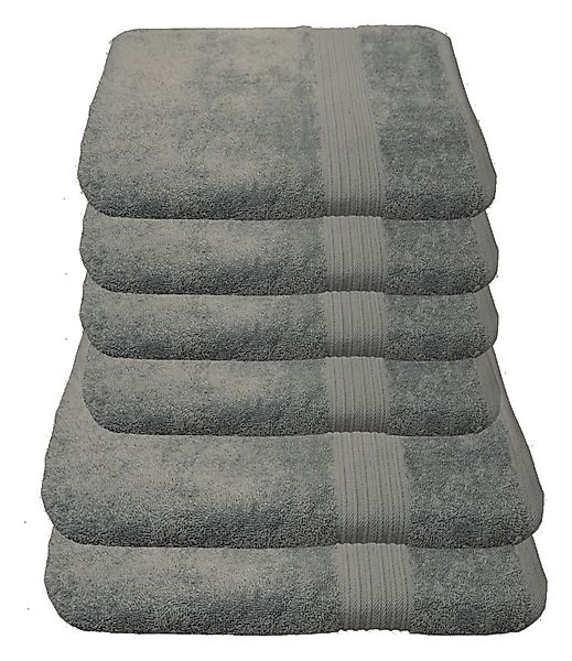 Julie Julsen Handtücher 6-Handtücher-Silbergrau, Baumwolle (6-St) günstig online kaufen