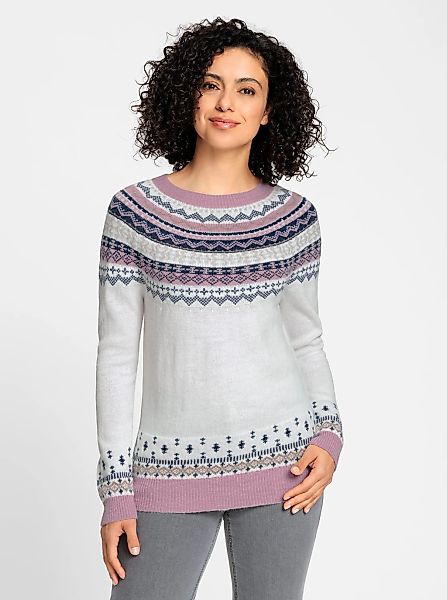 Jacquardpullover "Jacquard-Pullover" günstig online kaufen