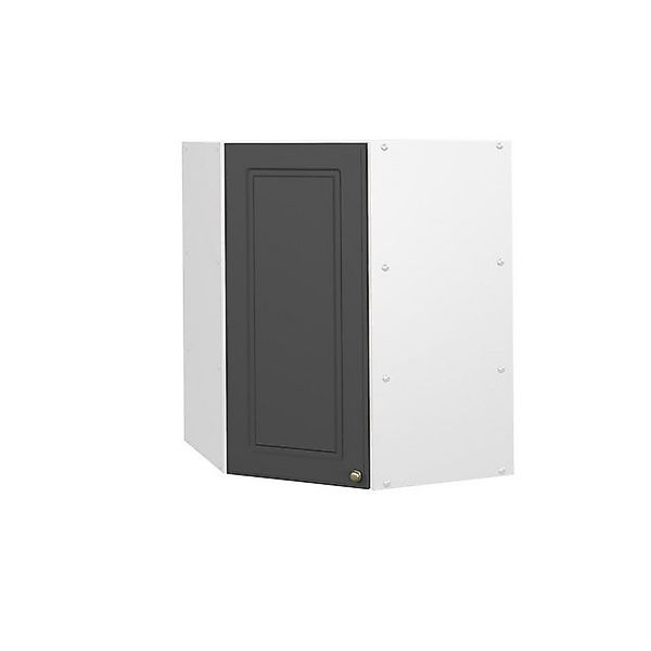 Vicco Eckhängeschrank Fame-Line Küchen-Eckschrank Anthrazit-Gold/Weiß 57 cm günstig online kaufen