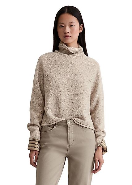 Marc O'Polo Stehkragenpullover aus Tweed, regular fit, aus Schurwoll-Mix günstig online kaufen