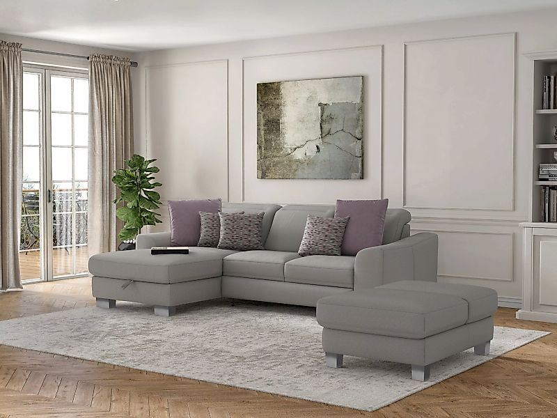 sit&more Ecksofa "Dundee L-Form", mit Federkern und Edelstahlfüßen, wahlwei günstig online kaufen