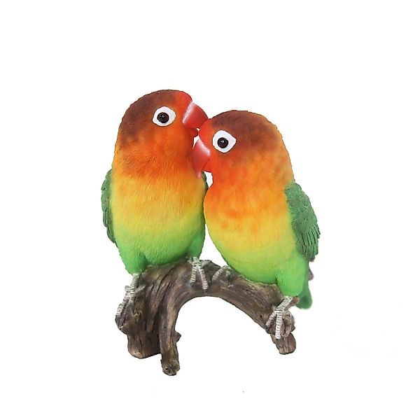 Deko-Figur Vogel Lovebird 18 cm günstig online kaufen