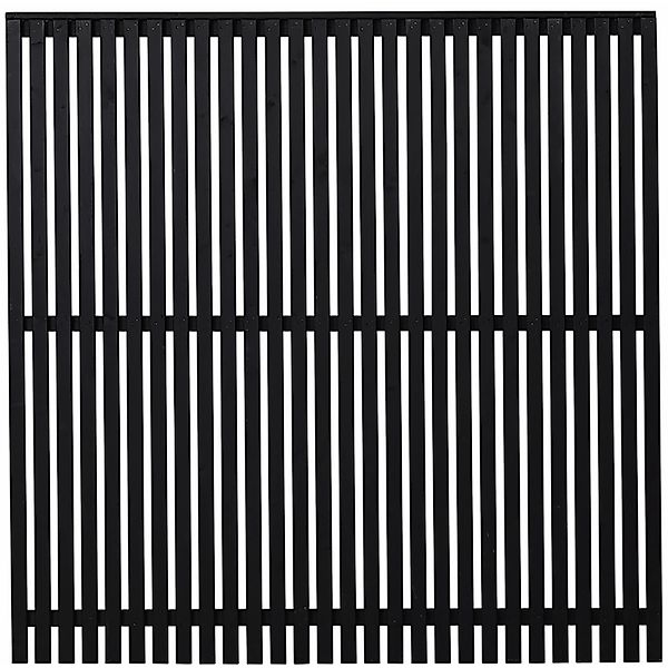 Sichtschutzzaun Sendai Nadelholz Schwarz 180 cm x 180 cm günstig online kaufen