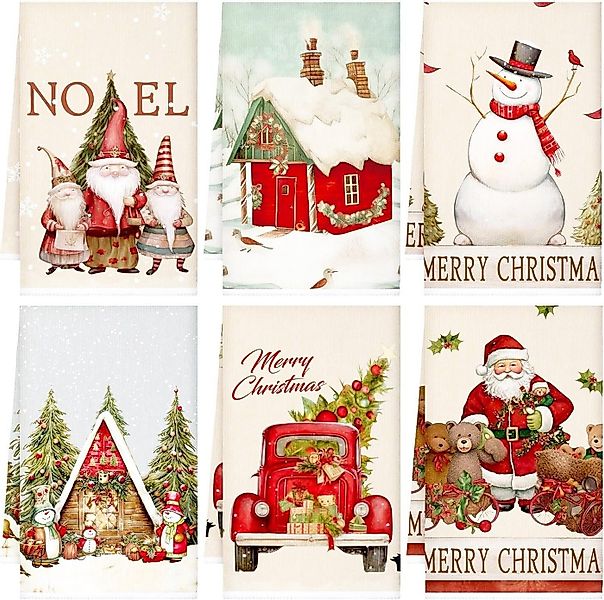 FOUORTUNATE-BEE Geschirrtuch  Weihnachtsdeko Weihnachten Deko Geschirrtüche günstig online kaufen