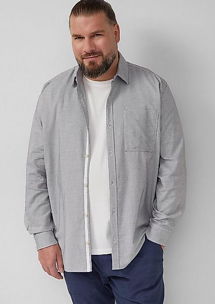s.Oliver Langarmhemd Hemd Regular Fit: Gewaschenes Hemd mit Brusttasche günstig online kaufen