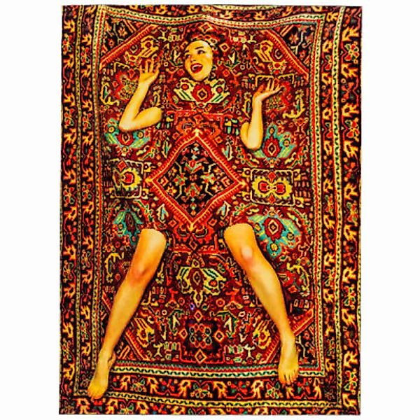 Teppich Toiletpaper - Lady on Carpet textil bunt / 194 x 280 cm - Seletti - günstig online kaufen
