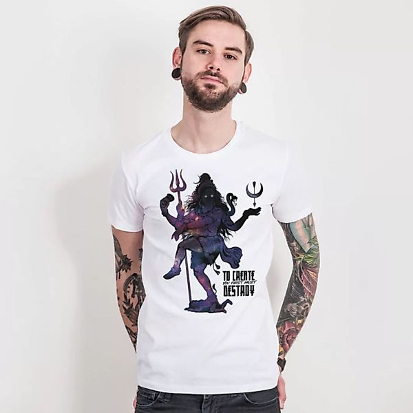 Jase34 – Create And Destroy - Mens Low Carbon Organic Cotton T-shirt günstig online kaufen