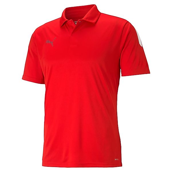 PUMA Poloshirt "TEAMLIGA SIDELINE POLO" gerade Passform, Kurzarm, für sport günstig online kaufen