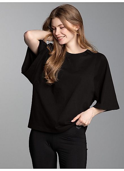 Trigema T-Shirt TRIGEMA Oversized T-Shirt mit weiten Ärmeln (1-tlg) günstig online kaufen