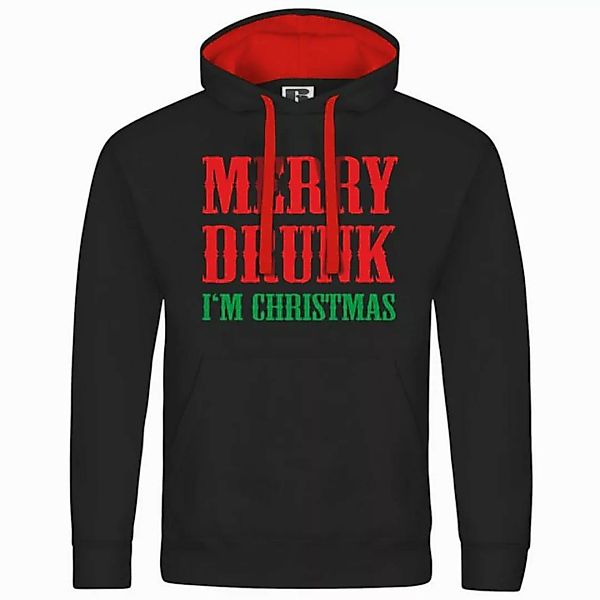 deinshirt Kapuzenpullover Herren Kapuzenpullover Merry drunk im Christmas M günstig online kaufen