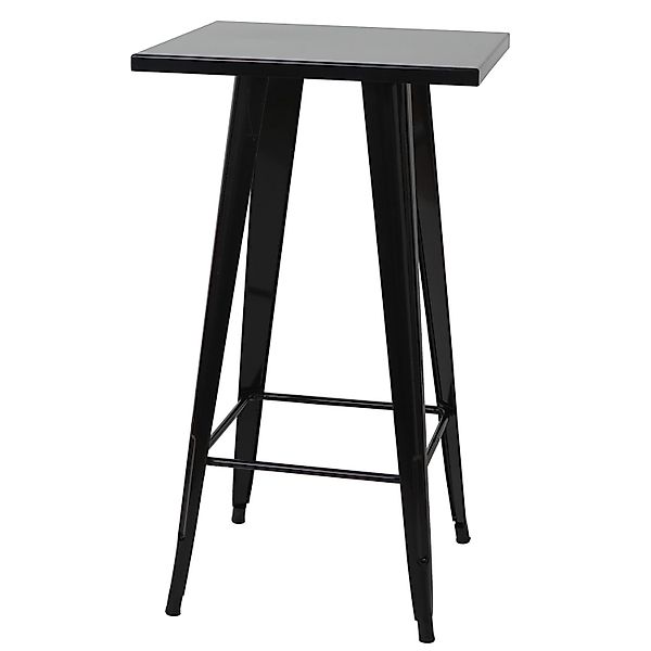 CHEFGASTRO Stehtisch 105x60x60cm Metall Industriedesign Schwarz günstig online kaufen