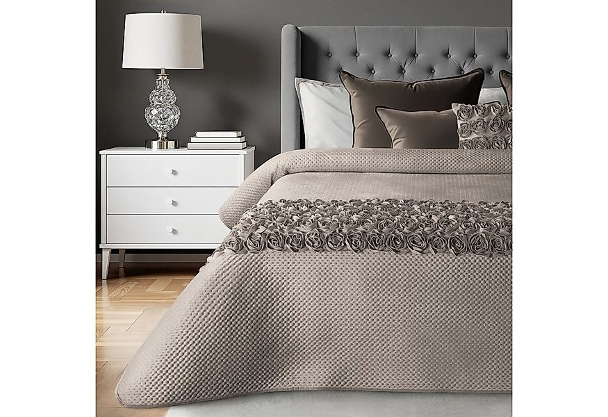 Eurofirany Tagesdecke Tagesdecke ROSES für Doppelbett, gesteppter Bettüberw günstig online kaufen
