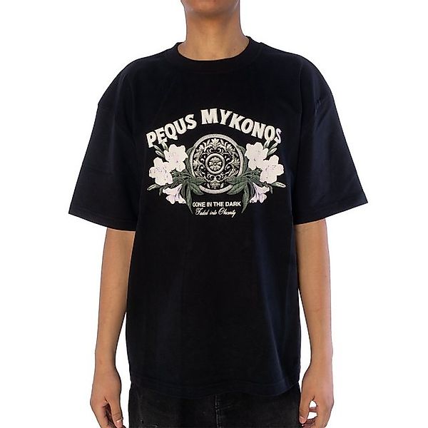 PEQUS T-Shirt T-Shirt Pequs Floral Emblem Graphic günstig online kaufen