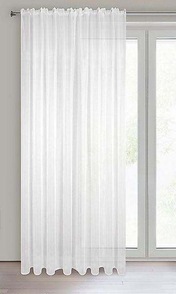 Eurofirany Gardine LUCY reinweiße Gardinen verschiedene Größen zur Wahl Öse günstig online kaufen