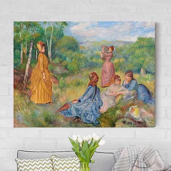 Leinwandbild - Querformat Auguste Renoir - Federballspiel günstig online kaufen