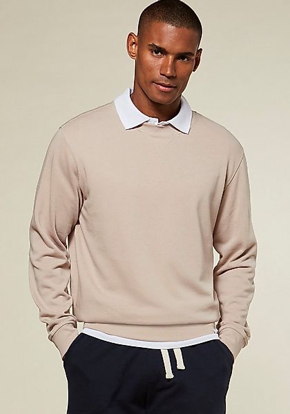 KangaROOS Sweatshirt "mit Rundhalsausschnitt", mit coolem Rippeinsatz am Au günstig online kaufen