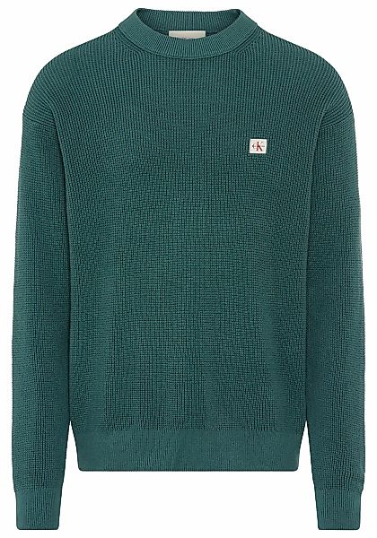 Calvin Klein Jeans Rundhalspullover "LS EZ COTTON WAFFLE CRWNK SWTR 9", Run günstig online kaufen