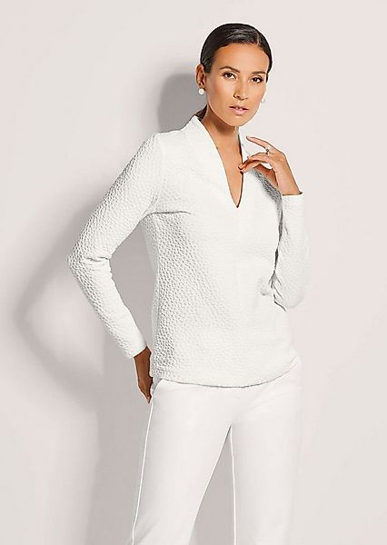 MADELEINE Kurzarmshirt Modernes Blusenshirt mit Struktur Strukturshirt mit günstig online kaufen