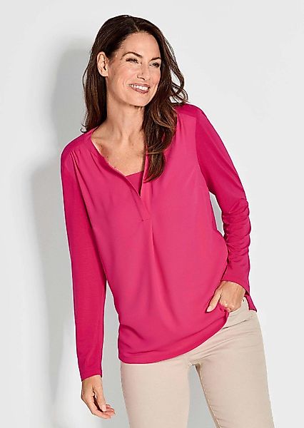 GOLDNER Shirtbluse Langarm Damen Unibluse mit günstig online kaufen