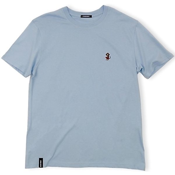 Organic Monkey  T-Shirts & Poloshirts Monkey Watch T-Shirt - Blue Macarron günstig online kaufen