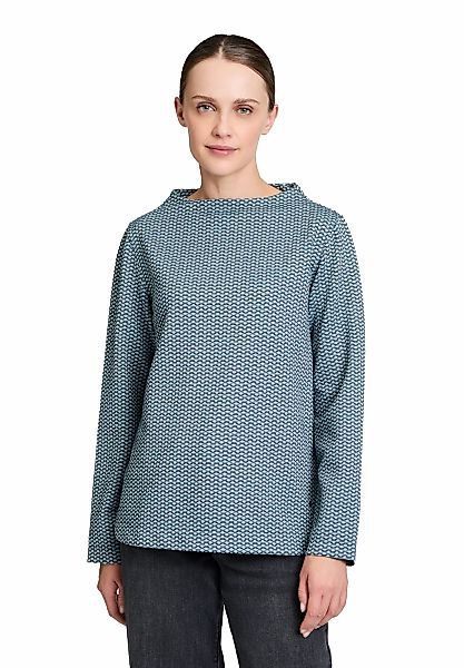 Betty&Co Kurzarmshirt "Betty & Co Damen Strukturshirt mit Turtle Neck", (1 günstig online kaufen