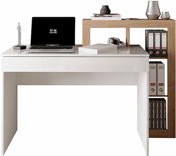 INOSIGN Schreibtisch »Hamburg, Breite 138 cm, Tiefe 50 cm, mit Schubkasten günstig online kaufen