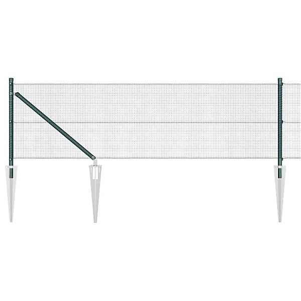 vidaXL Zaunpfosten Grün 10 x 0,8 m 12 x 12 mm Maschendraht 3352041 günstig online kaufen