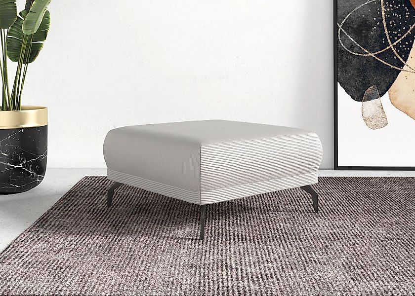 Home affaire Hocker "Coco" Cord-Bezug in 2 Ausführungen, Füßen 15 cm hoch günstig online kaufen