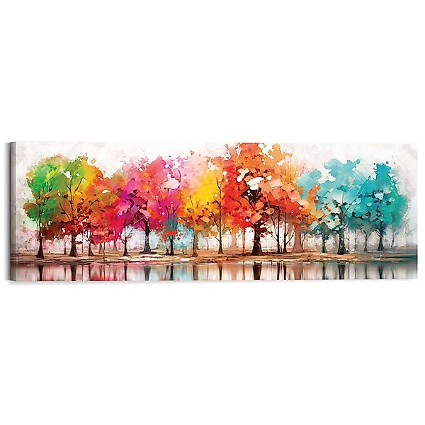 Reinders Deco-Panel "Farbenfroher Wald", Wohnzimmer - Mehrfarbig - MDF - Wa günstig online kaufen
