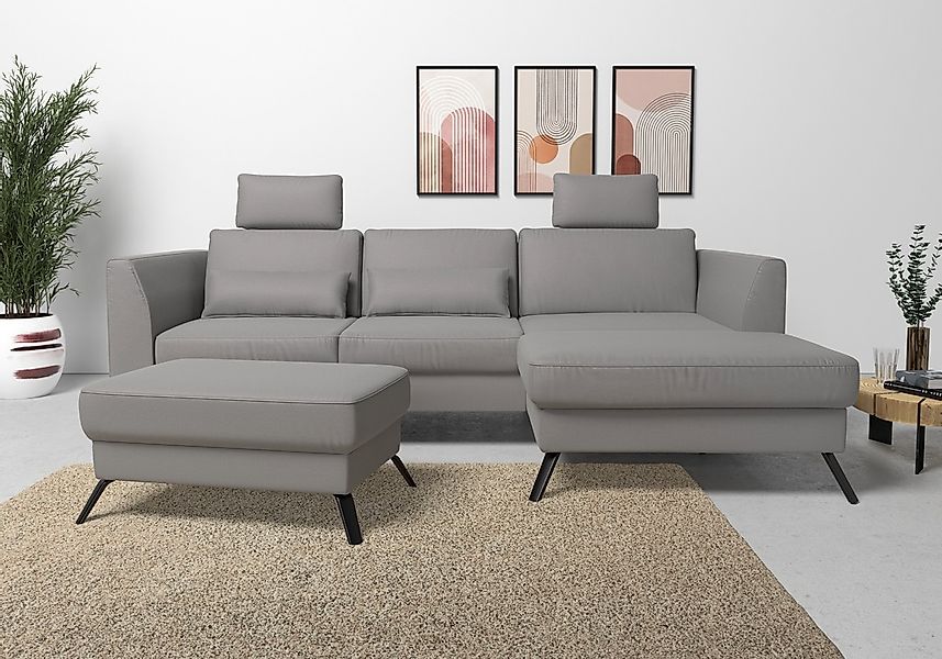 sit&more Ecksofa "Olsen L-Form", inklusive Sitztiefenverstellung, wahlweise günstig online kaufen
