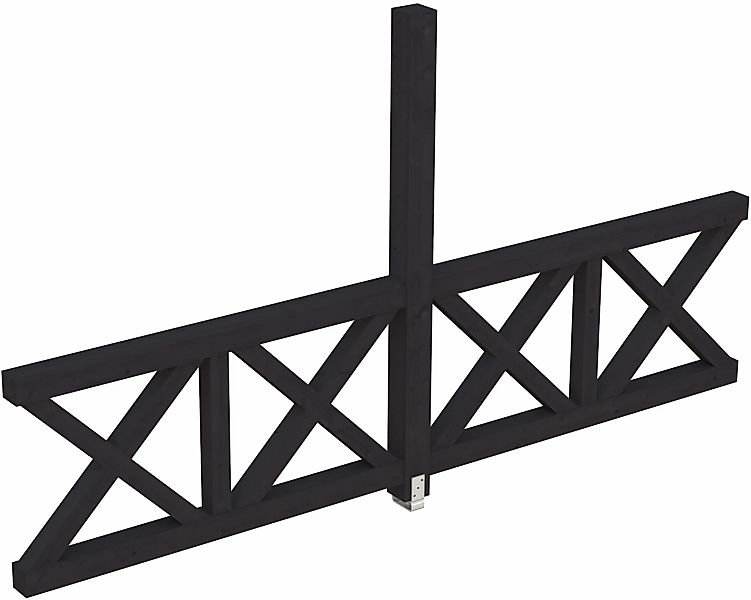 Skanholz Carport-Seitenwand "Andreaskreuz", freistehehend günstig online kaufen