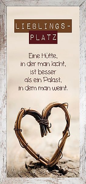 Bönninghoff Bild mit Rahmen Lieblingsplatz, (1 günstig online kaufen