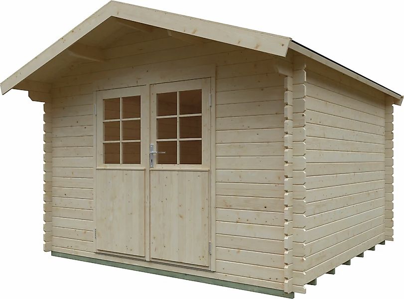 Kiehn-Holz Gartenhaus "Gangolfsberg" aus naturbelassenem Fichtenholz günstig online kaufen