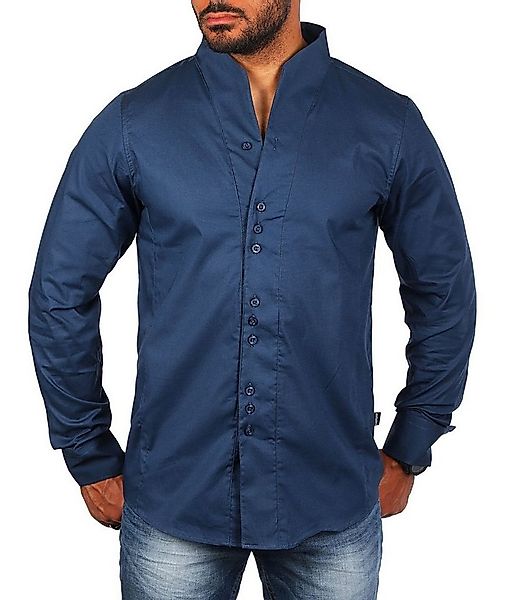 CARISMA Langarmhemd Herren langarm Stehkragen Hemd H-902-regular fit Regula günstig online kaufen